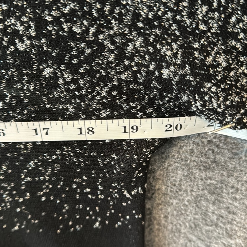 Notations Black Silver Glitter Holiday Batwing Fo… - image 7